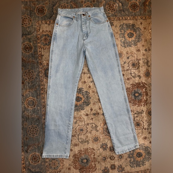 Light Wash Straight Leg Wranglers - Picture 3 of 5